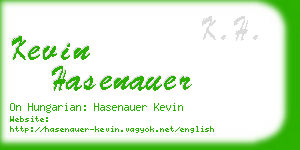 kevin hasenauer business card